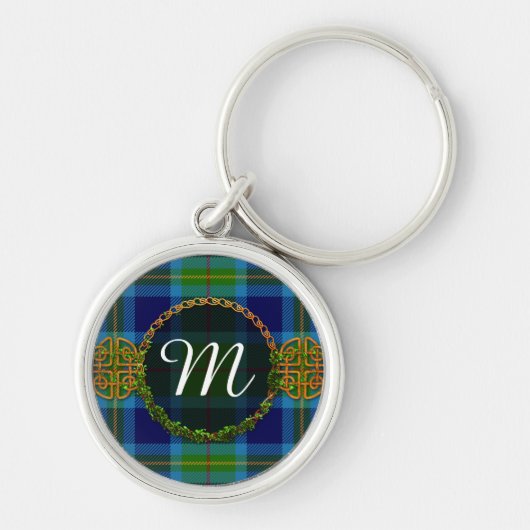 Monogram Miller Tartan Sleutelhanger (Voorkant)