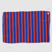 Monogram Mini RB Gestreepte Golfhanddoek (Horizontaal)