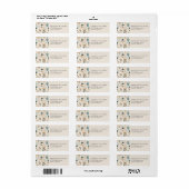 Monogram Minimaal Modern Etiket (Full Sheet)