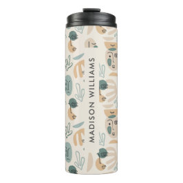Monogram Minimaal Modern Thermisch Bekerglas Thermosbeker
