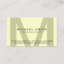 Monogram Minimale Consultant Visitekaartje