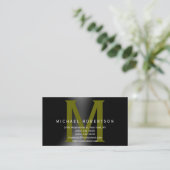 Monogram Minimale Consultant Visitekaartje (Staand voorkant)