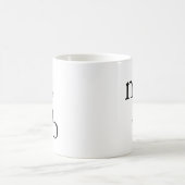 Monogram minimale enkelvoudige Mok (Center)