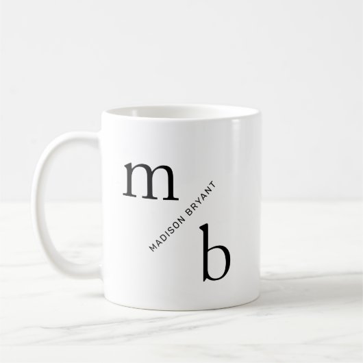 Monogram minimale enkelvoudige Mok (Links)