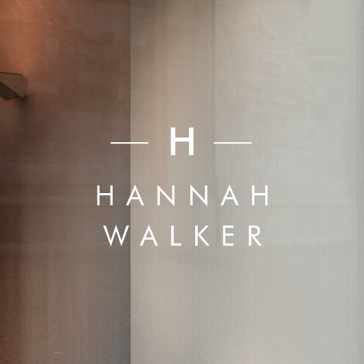 Monogram | Minimale legante moderne nummerplaat Raamsticker