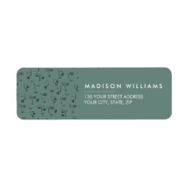 Monogram Minimale Moderne Etiket