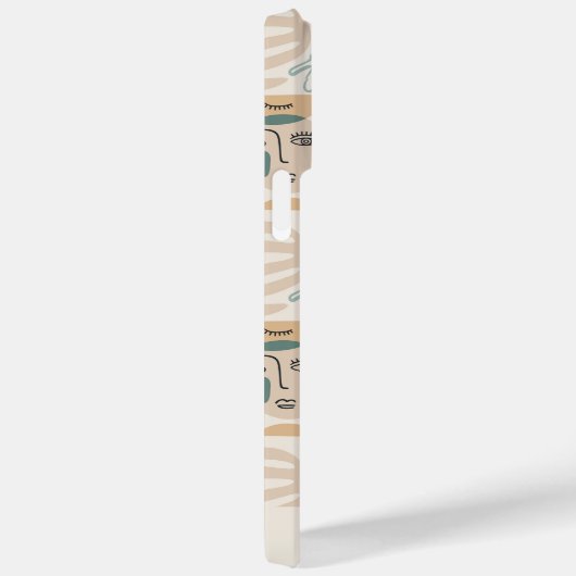 Monogram Minimale Moderne Hoesje-Mate iPhone Case (Achterkant / Rechts)