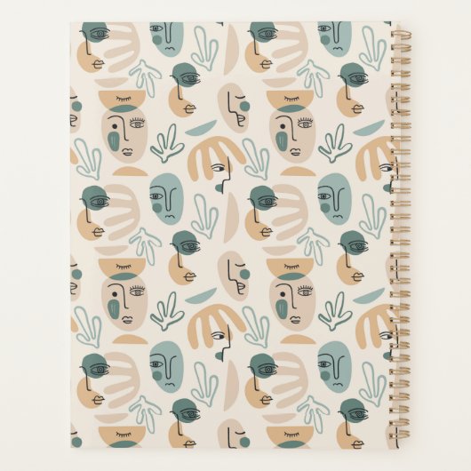 Monogram Minimale Moderne Planner (Achterkant)