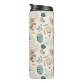 Monogram Minimale Moderne Thermische Tumbler Thermosbeker (Geroteerd rechts)