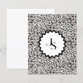 Monogram Minimalist Grey Black Beige Texture. (Voorkant / Achterkant)