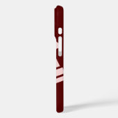  Monogram Minimalist Maroon Burgundy Blush Pink  Case-Mate iPhone Case (Achterkant / Links)