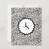 Monogram minimalistisch grijs zwart beige textuur. (Voorkant)