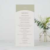 Monogram minimalistisch Japans huwelijksmenu Menu (Staand voorkant)