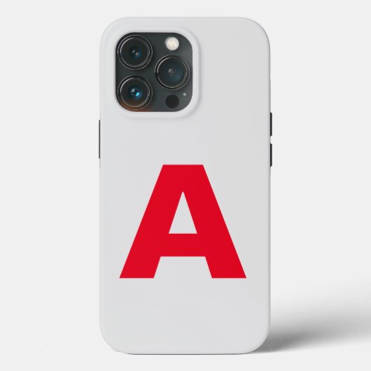 Monogram minimalistisch Jouw naam Initiaal Modern Case-Mate iPhone Case (Achterkant)