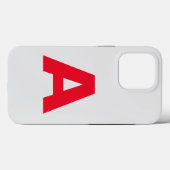 Monogram minimalistisch Jouw naam Initiaal Modern Case-Mate iPhone Case (Achterkant (horizontaal))