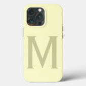 Monogram minimalistisch Jouw naam Initiaal Modern Case-Mate iPhone Case (Achterkant)