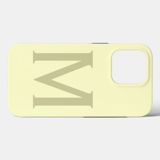 Monogram minimalistisch Jouw naam Initiaal Modern Case-Mate iPhone Case (Achterkant (horizontaal))