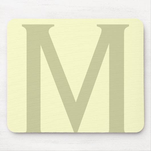 Monogram minimalistisch Jouw naam Initiaal Modern Muismat (Voorkant)