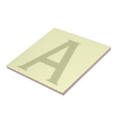 Monogram minimalistisch Jouw naam Initiaal Modern Tegeltje (Zijkant)