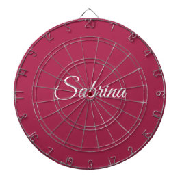 Monogram minimalistisch kersroze roze dartbord