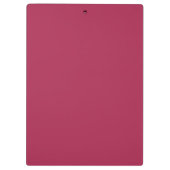 Monogram minimalistisch kersroze roze klembord (Achterkant)
