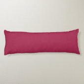 Monogram minimalistisch kersroze roze lichaamskussen (Achterkant)