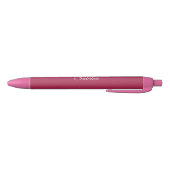 Monogram minimalistisch kersroze roze zwarte inkt pen (Bodem)
