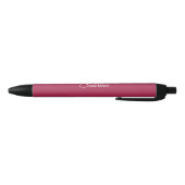 Monogram minimalistisch kersroze roze zwarte inkt pen (Bodem)