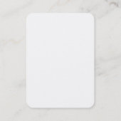 Monogram minimalistisch modern Gewoon wit Visitekaartje (Achterkant)