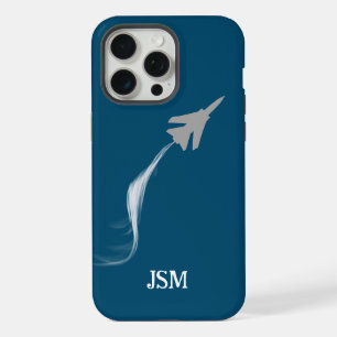 Monogram Minimalistisch,Modern,Piloot,Vlieger,Vlie iPhone 15 Pro Max Case