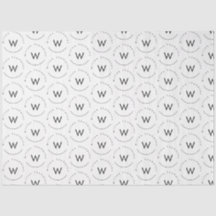 Monogram minimalistisch modern wit