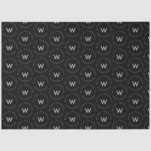 Monogram Minimalistisch Modern Zwart