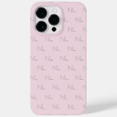 Monogram minimalistisch patroon Case-Mate iPhone case (Achterkant)