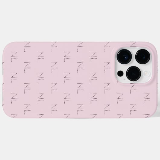 Monogram minimalistisch patroon Case-Mate iPhone case (Achterkant (horizontaal))