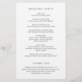 Monogram minimalistisch programma voor begrotingsw flyer (Achterkant)