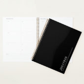 Monogram minimalistisch zwart planner (Display)