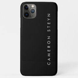Monogram minimalistisch zwart-wit Case-Mate iPhone case
