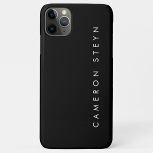 Monogram minimalistisch zwart-wit Case-Mate iPhone case