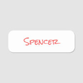 Monogram minimalistische aangepaste naam naamplaatje (Voorkant)