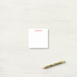 Monogram minimalistische aangepaste naam post-it® notes