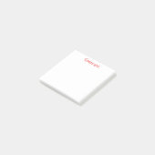 Monogram minimalistische aangepaste naam post-it® notes (Schuin)