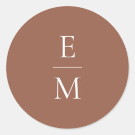 Monogram minimalistische bruiloft Sticker