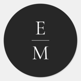 Monogram minimalistische bruiloft Sticker