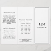 Monogram Minimalistische Business Trifold Brochure (Voorkant)