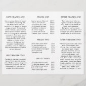 Monogram Minimalistische Business Trifold Brochure (Achterkant)