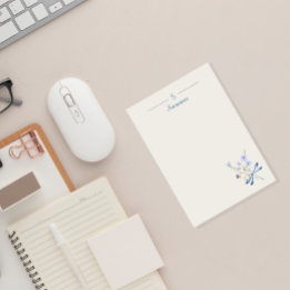 Monogram Minimalistische Dragonfly Botanical Cotta Post-it® Notes