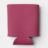 Monogram minimalistische kersroze roze blikjeskoeler (Achterkant)