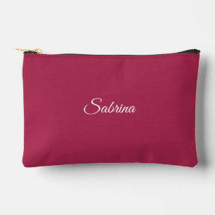 Monogram minimalistische kersroze roze etui