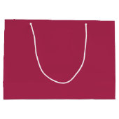 Monogram minimalistische kersroze roze groot cadeauzakje (Achterkant)