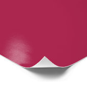 Monogram minimalistische kersroze roze perfect poster (Hoek)